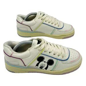 Zara Shoes Youth Size US 3/EU 35 White Disney Mickey Mouse Rare Kids Cartoon